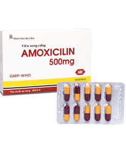 Amoxicilin 500mg Mebiphar (Hộp 100 viên)