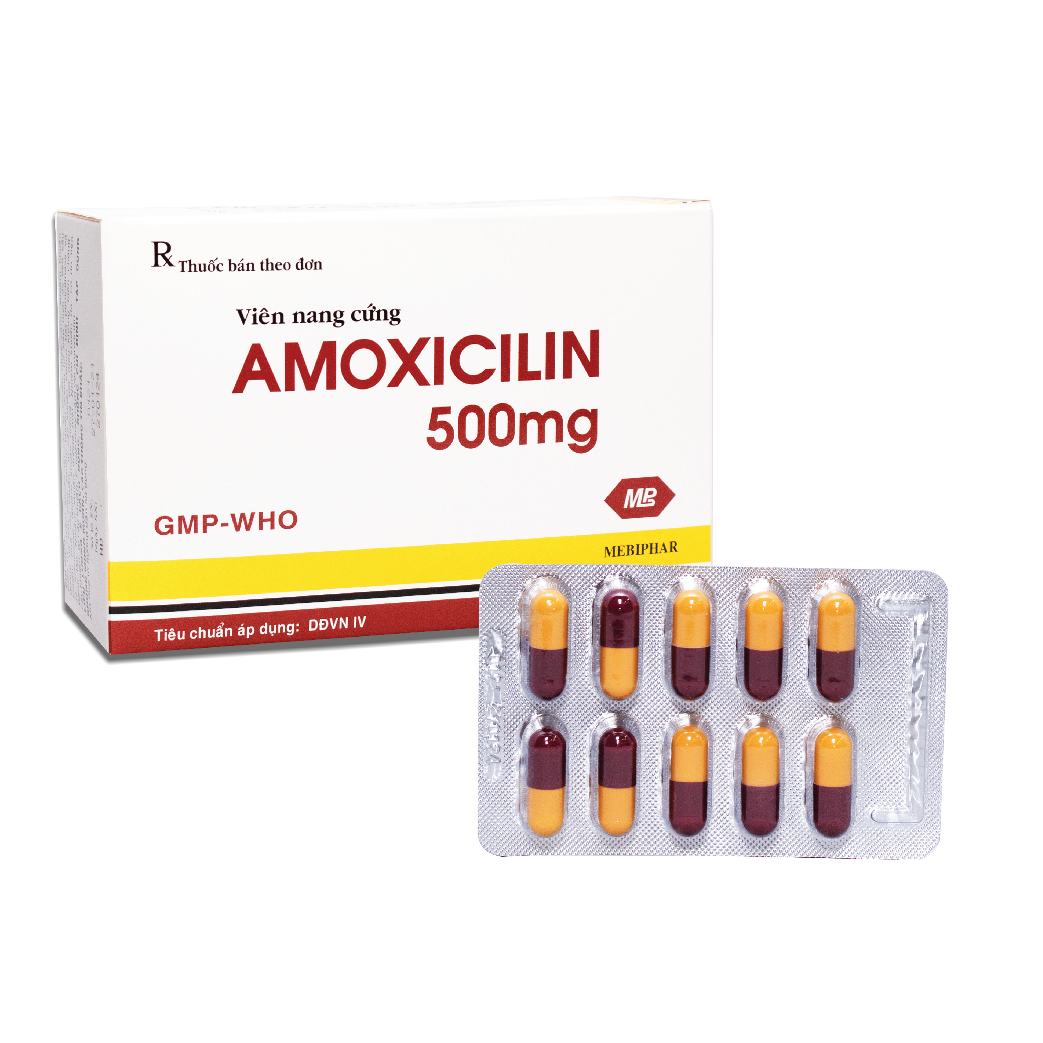 Amoxicilin 500mg Mebiphar (Hộp 100 viên)