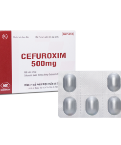 Cefuroxim 500mg Mebiphar (Hộp 20 viên)