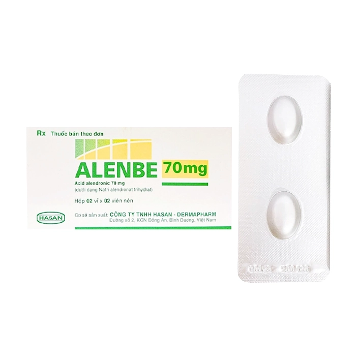 ALENBE 70mg Alendronic acid 70mg Hasan (Hộp 4 viên)