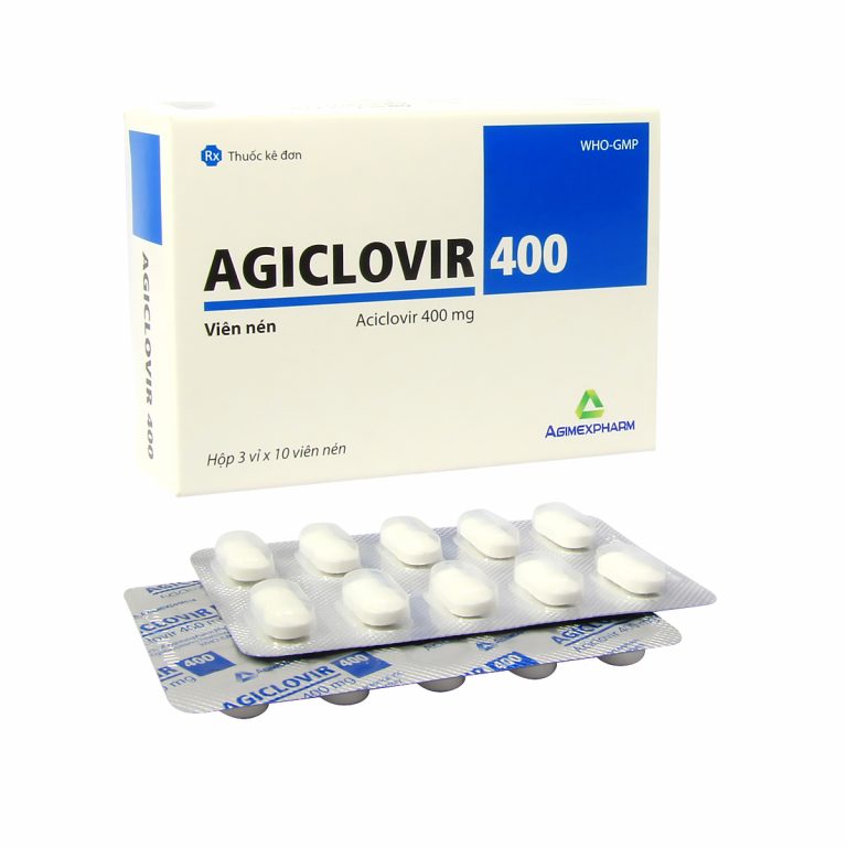 Agiclovir 400 Aciclovir 400mg Agimexpharm (T200/H30v)