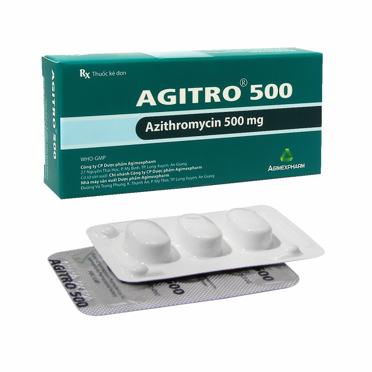 Agitro 500 Azithromycin 500mg Agimexpharm (T300/H6v)