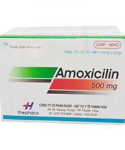 Amoxicilin 500mg Thephaco (Hộp 100 viên)