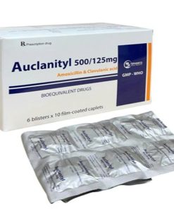 Auclanityl 500/125mg TĐSH vỉ xé Tipharco (Hộp 60 viên)
