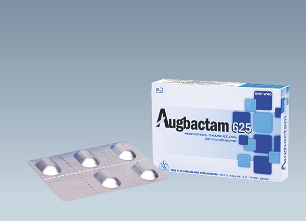 Augbactam 625 Mekophar (Hộp 10 viên)