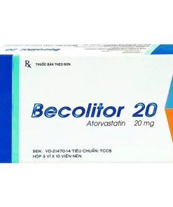 Becolitor 20 Atorvastatin 20mg Meyer (Hộp 30 viên)