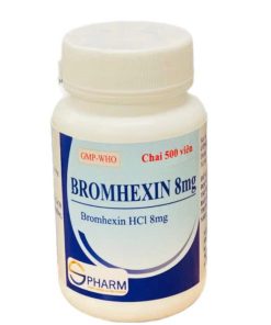 Bromhexin 8mg VNE S.Pharm (Chai 500 viên)