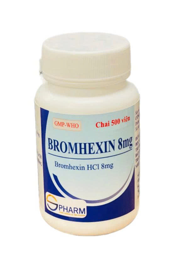 Bromhexin 8mg VNE S.Pharm (Chai 500 viên)