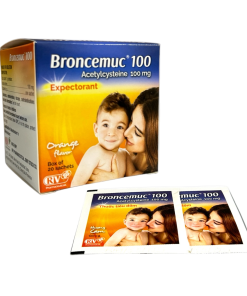 Broncemuc 100mg Acetylcysteins 100mg OPV (Hộp 20 gói)