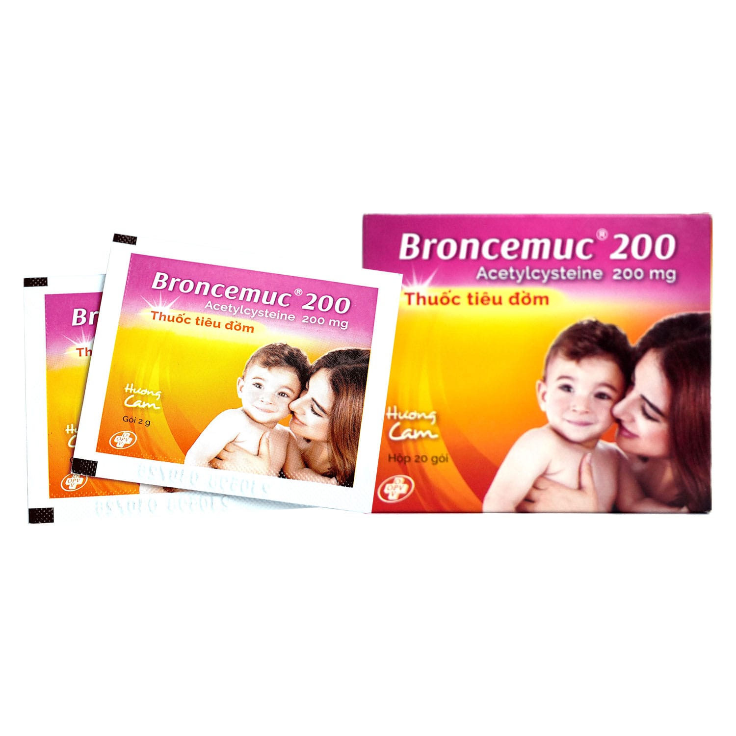 Broncemuc 200mg Acetylcysteins 200mg OPV (Hộp 20 gói)