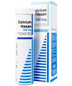 CALCIUM HASAN 500mg Calci gluconolactat Hasan (Tuýp 20viên )
