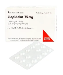 CLOPIDOLUT Clopidogrel 75 Hasan (Hộp 42 viên)