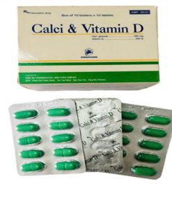 Calci & Vitamin D Donaipharm (Hộp 100 viên)