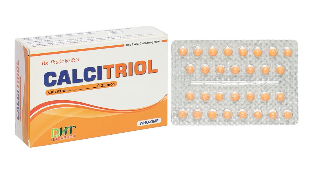 Calcitriol 0.25mcg Hataphar (Hộp 30 viên)