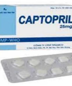 Captopril 25mg Tipharco (Hộp 100 viên)