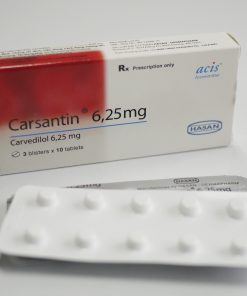 Carsantin 6,25 Carvedilol 6,25 mg  Hasan (Hộp 30 viên)