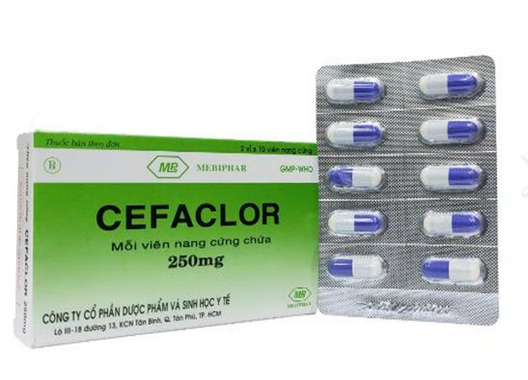 Cefaclor 250mg Mebiphar (Hộp 20 viên)