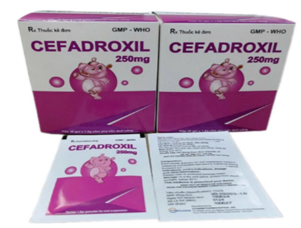 Cefadroxil 250 S.pharm (Hộp 30 gói)