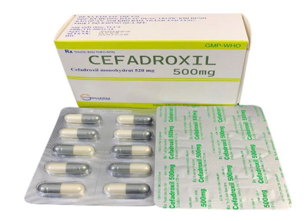Cefadroxil 500mg S.Pharm (Hộp 100 viên)