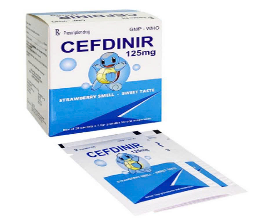 Cefdinir 125mg S.Pharma (Hộp 30 gói)
