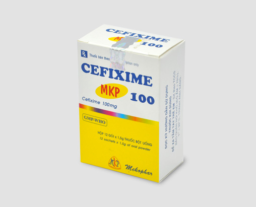 Cefixime 100mg Mekophar (Hộp 12 gói)