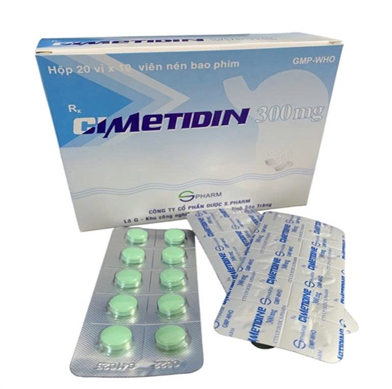 Cimetidin 300mg S.Pharm (Hộp 200 viên)
