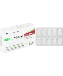 Comiaryl  2/500 mg Hasan (Hộp 30 viên)