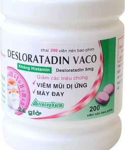 Desloratadin Vaco 5mg Vacopharm (Chai 200 viên)