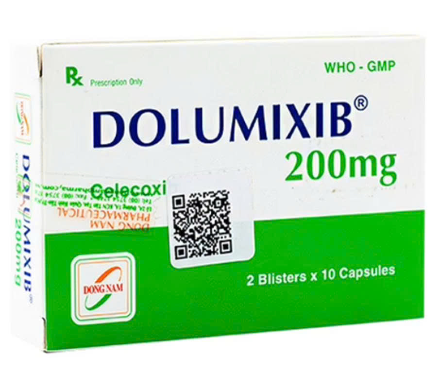 Dolumixib 200mg Celecoxib 200mg Đông Nam (Hộp 20 viên)