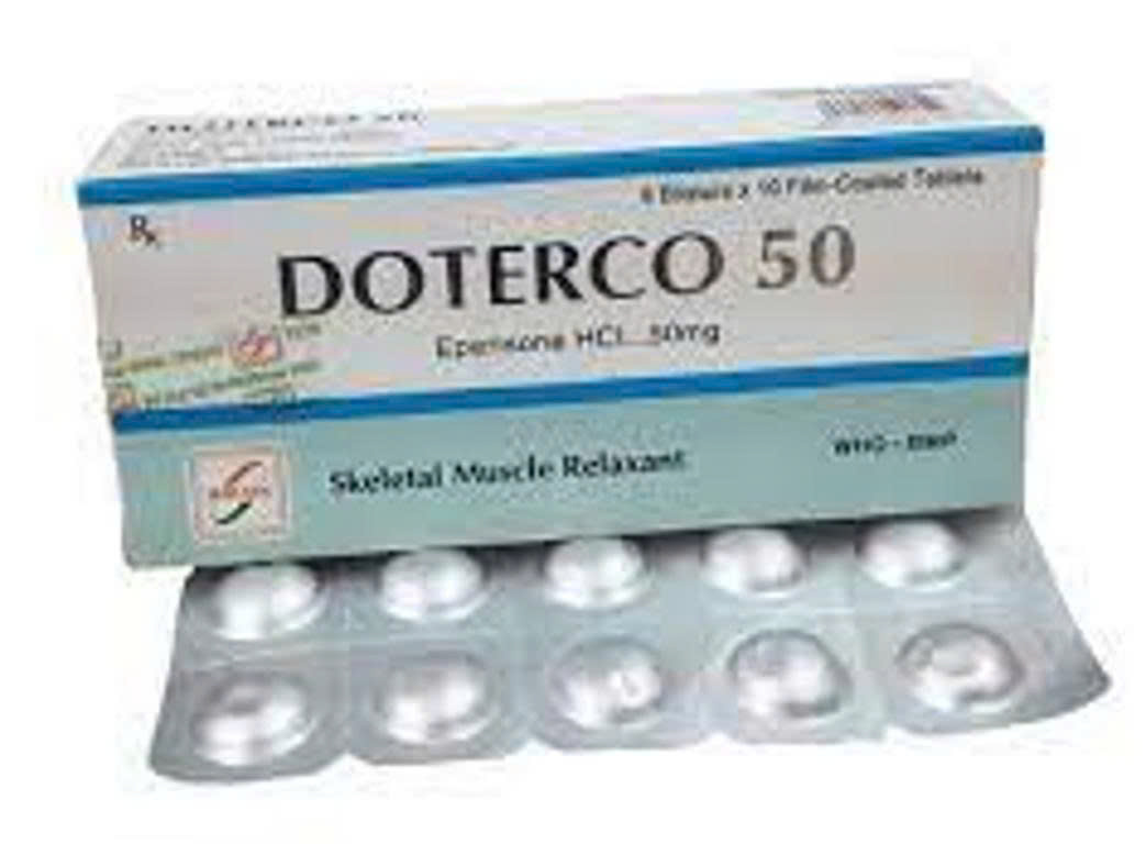 Doterco 50 Eperison 50mg Đông Nam (Hộp 60 viên)