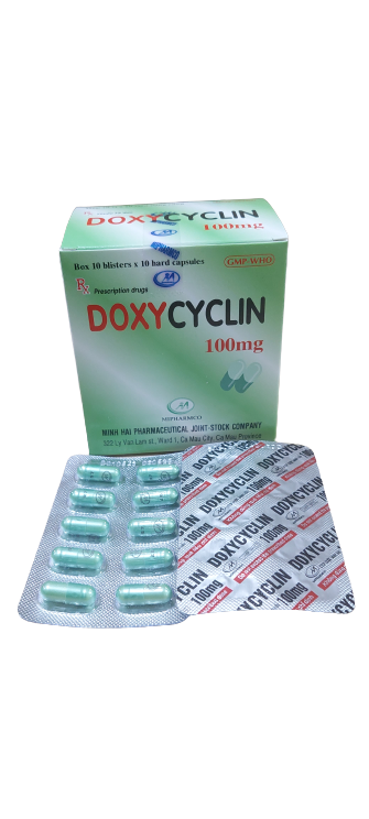 Doxycyclin 100mg Minh Hải (Hộp 100 viên)