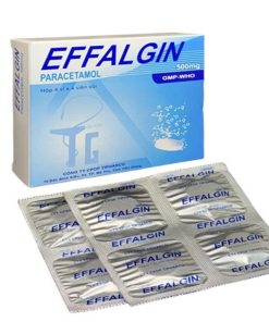 Effalgin sủi Paracetamol 500mg Tipharco (Hộp 16 viên)