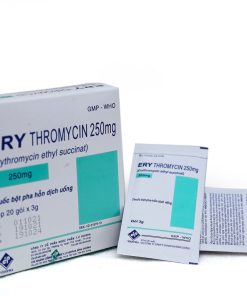 Erythromycin 250mg Vidipha (Hộp 20 gói)