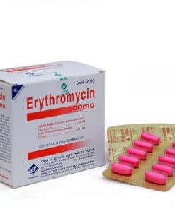 Erythromycin 500mg Vidipha (Hộp 100 viên)