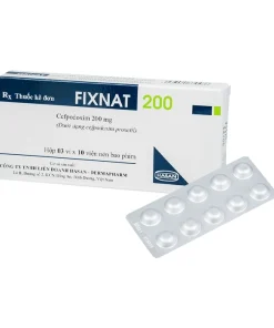 FIXNAT 200mg Cefpodoxime proxetil Hasan (Hộp 30 viên)