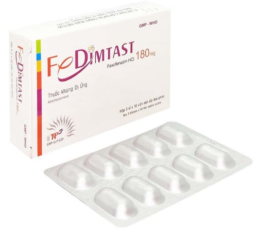 Fedimtast 180 Fexofenadine 180mg Thành Nam (Hộp 30 viên)