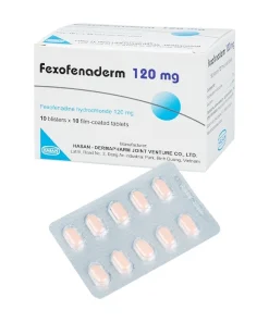 Fexofenaderm 120 Fexofenadine Hasan (Hộp 100 viên)