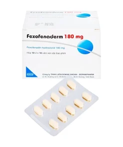 Fexofenaderm 180 Fexofenadine Hasan (Hộp 100 viên)