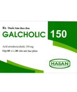 GALCHOLIC 150 Acid ursodeoxycholic Hasan (Hộp 60 viên)