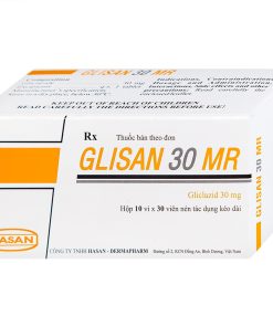 GLISAN 30 MR Gliclazid 30 mg Hasan (Hộp 300 viên)