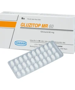 GLUZITOP MR 60 Gliclazid 60 mg Hasan (Hộp 60 viên)