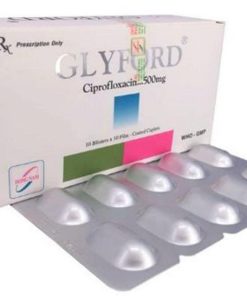 Glyford Ciprofloxacin 500mg Đông Nam (Hộp 100 viên)