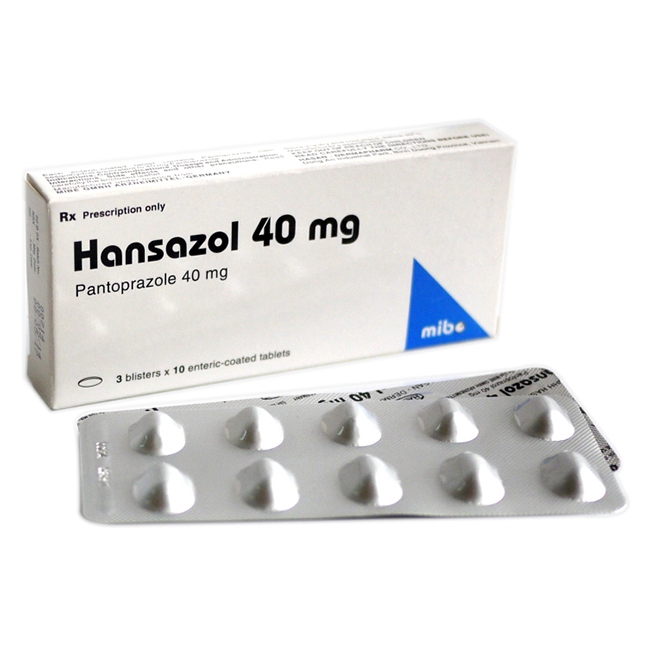 HANSAZOL 40mg Pantoprazol 40mg Hasan (Hộp 30 viên)
