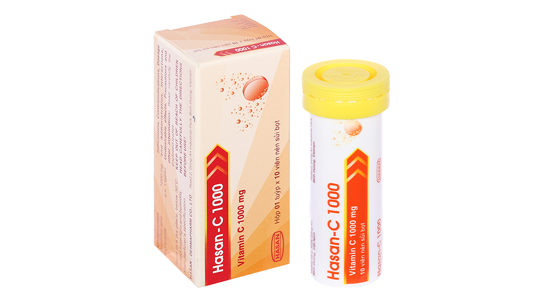 Hasan-C 1000 Vitamin C 1000mg Hasan (Tuýp 10viên)
