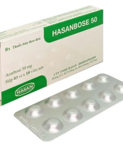 Hasanbose 50 Acarbose 50mg Hasan (Hộp 100 viên)