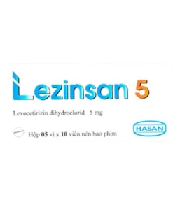 LEZINSAN 5  Levocetirizin dihydroclorid  Hasan (Hộp 50 viên)