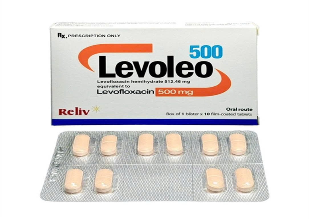 Levoleo 500 Levofloxacin 500mg BRV (Hộp 10 viên)
