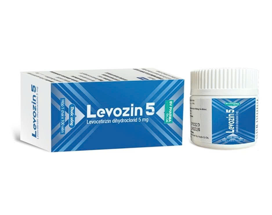 Levozin 5 Levocetirizin 5mg BV Pharma (Chai 100 viên)