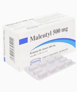 MALEUTYL 500 Acetyl -DL- leucin 500mg Hasan (Hộp 50 viên)