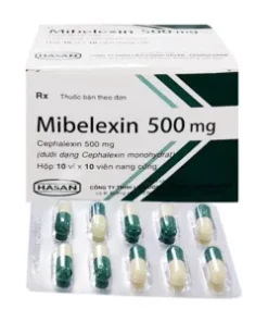 MIBELEXIN 500mg Cefalexin 500mg Hasan (Hộp 100 viên)